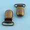 1 Dozen Metal Suspender Clips Durable No Plastic Grip Size 3/4 Inch Antique Brass Color